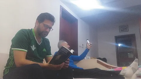 Una de las imágenes de los españoles atrapados en Wuhan