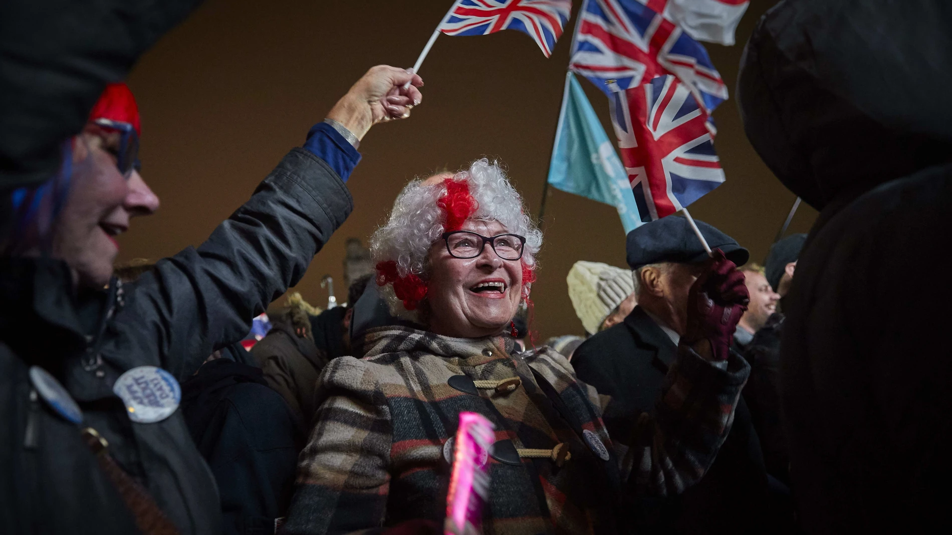 Englanders celebrate leaving the EU Finally