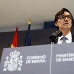 El ministro de Sanidad, Salvador Illa, en una rueda de prensa tras presidir una nueva reunión del comité de seguimiento del coronovirus