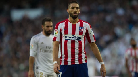 Yanicks Carrasco, player of Atletico Madrid, in action during the Spanish League, La Liga, football match played between Real Madrid and Atletico de Madrid at Santiago Bernabeu Stadium on February 1, 2020 in Madrid, Spain.01/02/2020 ONLY FOR USE IN SPAIN