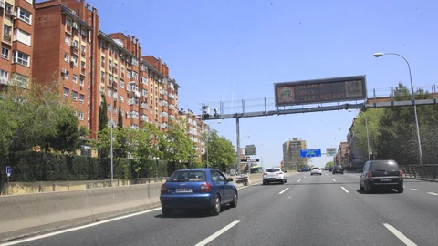radar de tramo en la A-5, en sentido Madrid
