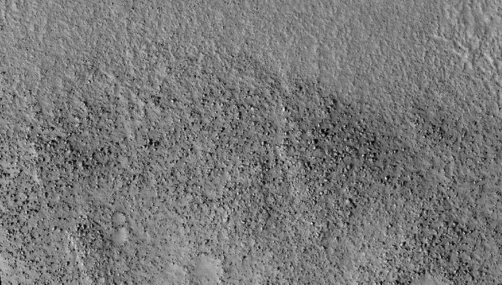 Campo de rocas desperdigadas por la zona de Deuteronilus Mensae, en Marte.