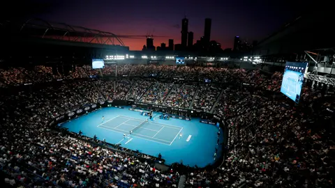 El Rod Laver Arena, abarrotado en la final Djokovic-Thiem