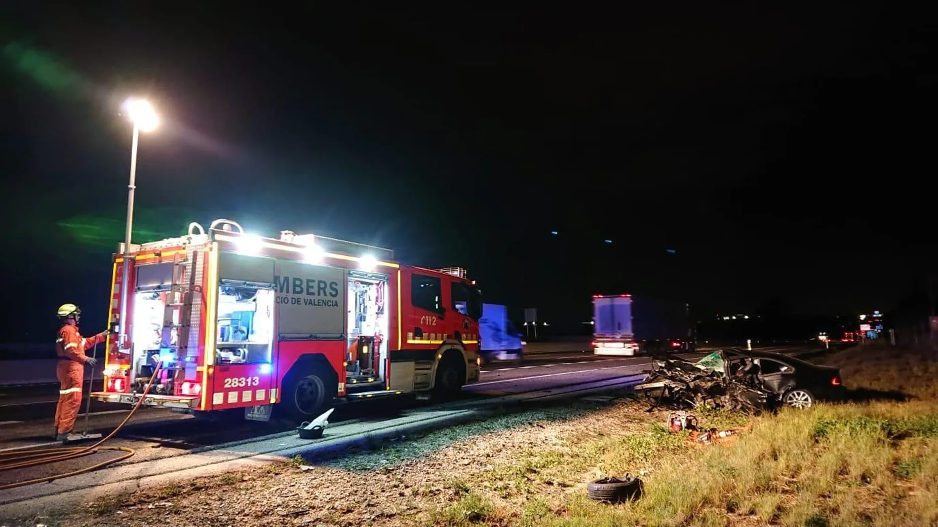 La A7 registró un choque frontal en la noche del jueves al viernes