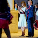 Donald Trump, durante la Super Bowl