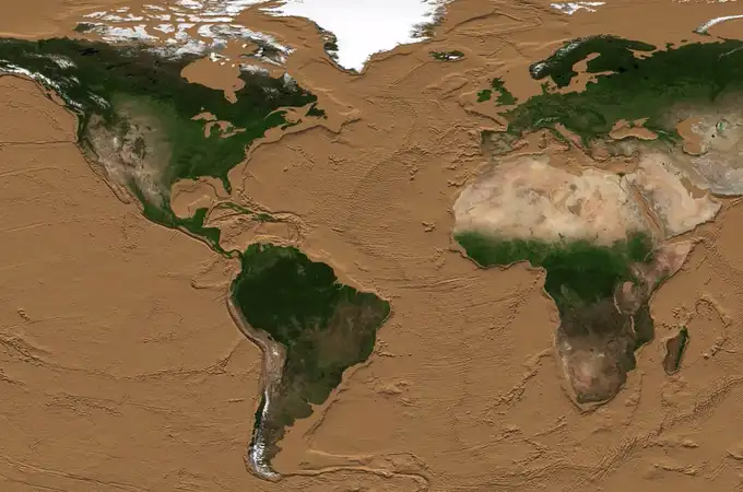 Así sería el planeta Tierra sin agua en los océanos