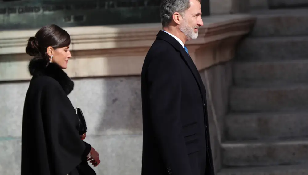 La Reina Letizia y el Rey Felipe VI acuden a la Solemne Sesión de Apertura de la XIV Legislatura en el Congreso de los Diputados, en Madrid (España), a 3 de febrero de 2020.03 febrero 2020, NUEGO GOBIERNO, REALEZAJesús Hellín / Europa Press03/02/2020