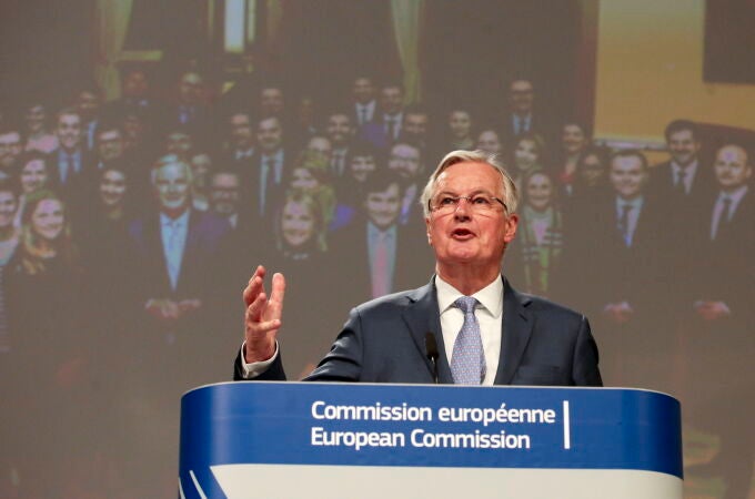 Michel Barnier, negociador jefe de la UE, presentó hoy en Bruselas las líneas maestras de la posición europea en las conversaciones con Reino Unido.