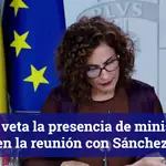 Torra veta la presencia de ministros en la reunión con Sánchez
