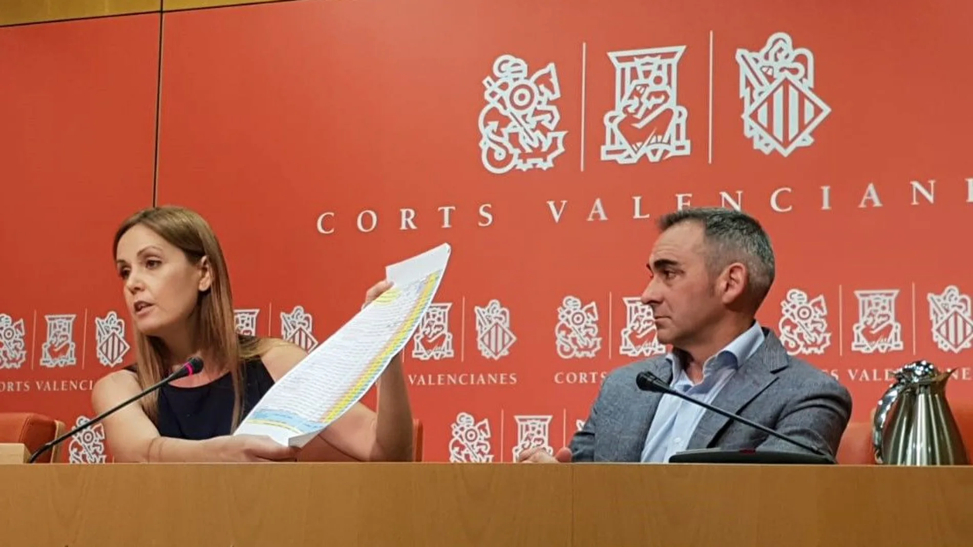 Los diputados Elisa Díaz y Miguel Barrachina presentaron el plan de choque para la agricultura valenciana