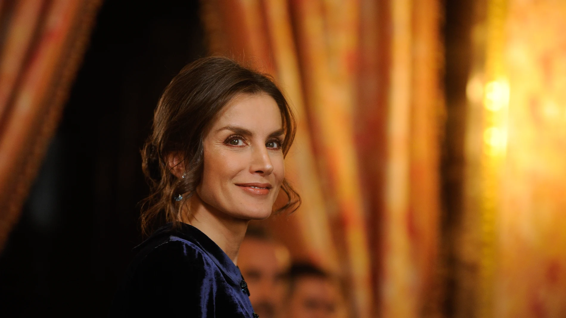 Spanish Queen Letizia Ortiz during reception to the diplomatic corps accredited in Spain on Wednesday , 05 February 2020.