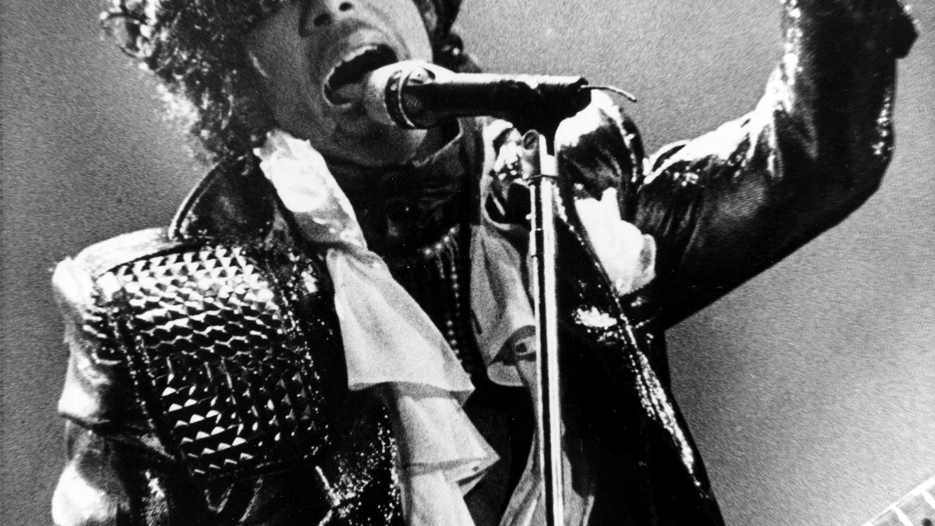 FILE - In this Jan. 22, 1985 file photo, Prince performs in concert at Riverfront Coliseum during his Purple Rain Tour in Cincinnati, Ohio. Prince's publicist has confirmed that Prince died at his his home in Minnesota, Thursday, April 21, 2016. He was 57. (AP Photo/Rob Burns, File)