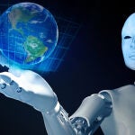 Globe se sitúa sobre una base que también puede actuar como cargador inalámbrico