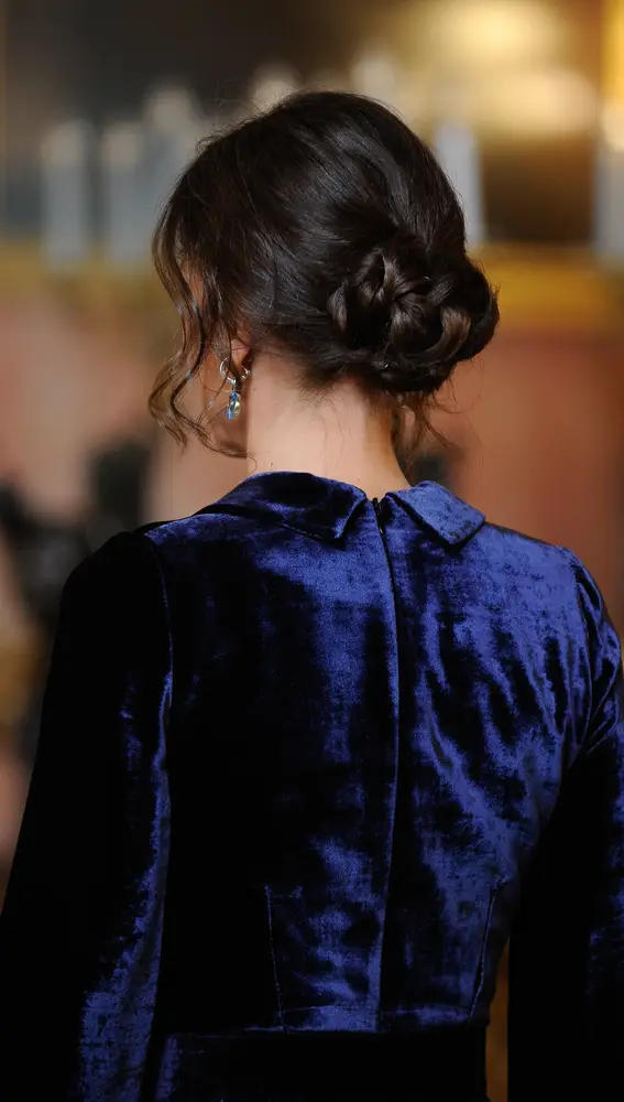 Spanish Queen Letizia Ortiz during reception to the diplomatic corps accredited in Spain on Wednesday , 05 February 2020.