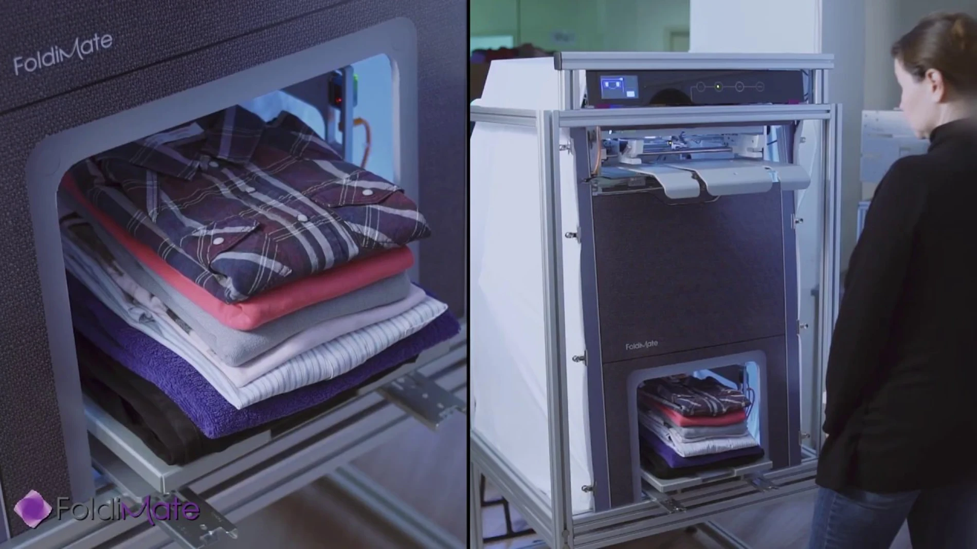 el invento del siglo: la máquina plancha, dobla y la ropa en segundos