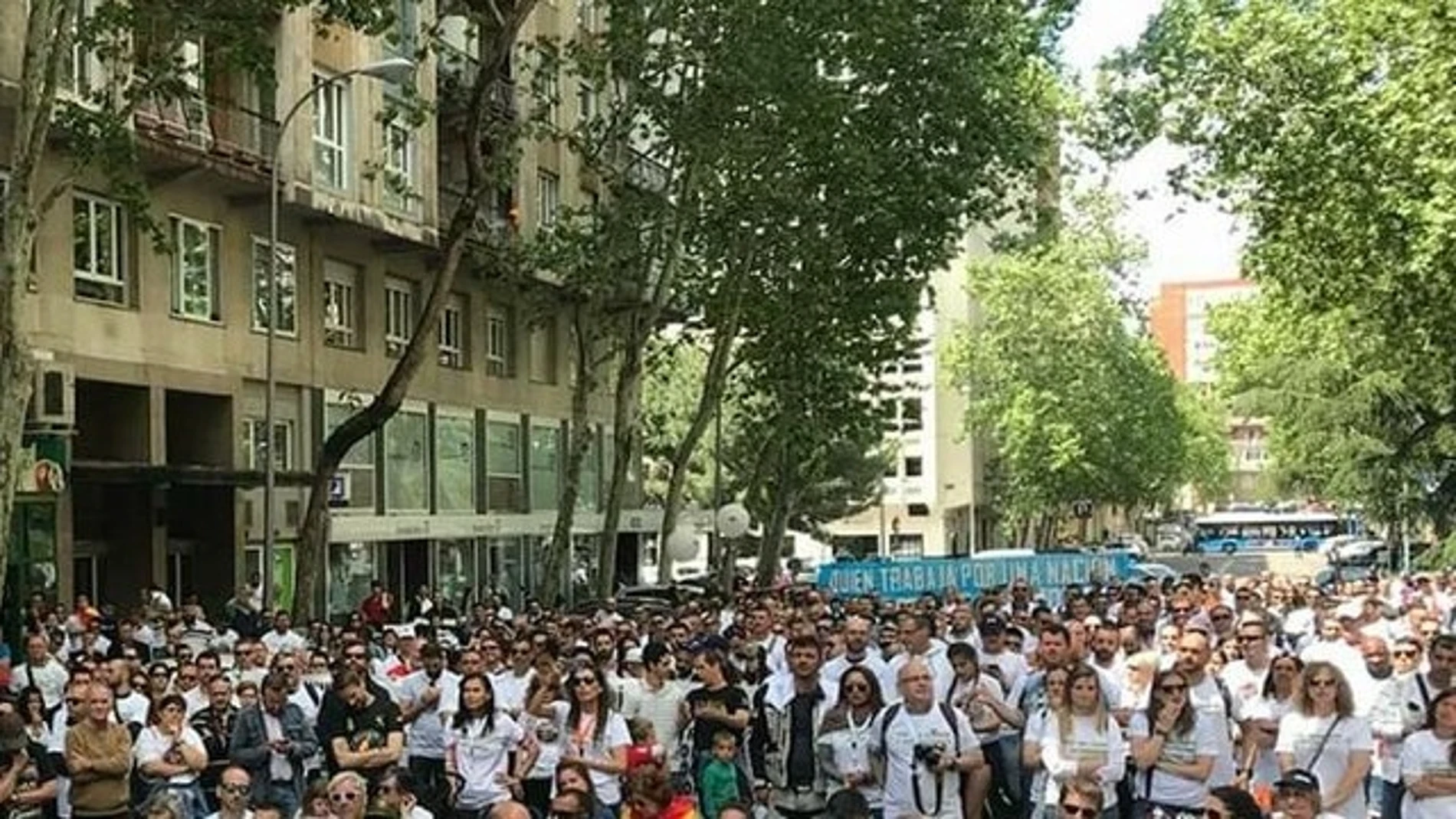 Manifestación de militares en Madrid