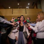 06-02-20. Madrid. Rocio Monasterio atiende a los medios de comunicación antes del último Pleno de la Asamblea. ©Gonzalo Pérez Mata