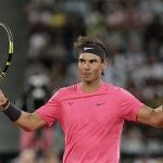 Nadal, en la exhibición con Federer en Ciudad del Cabo