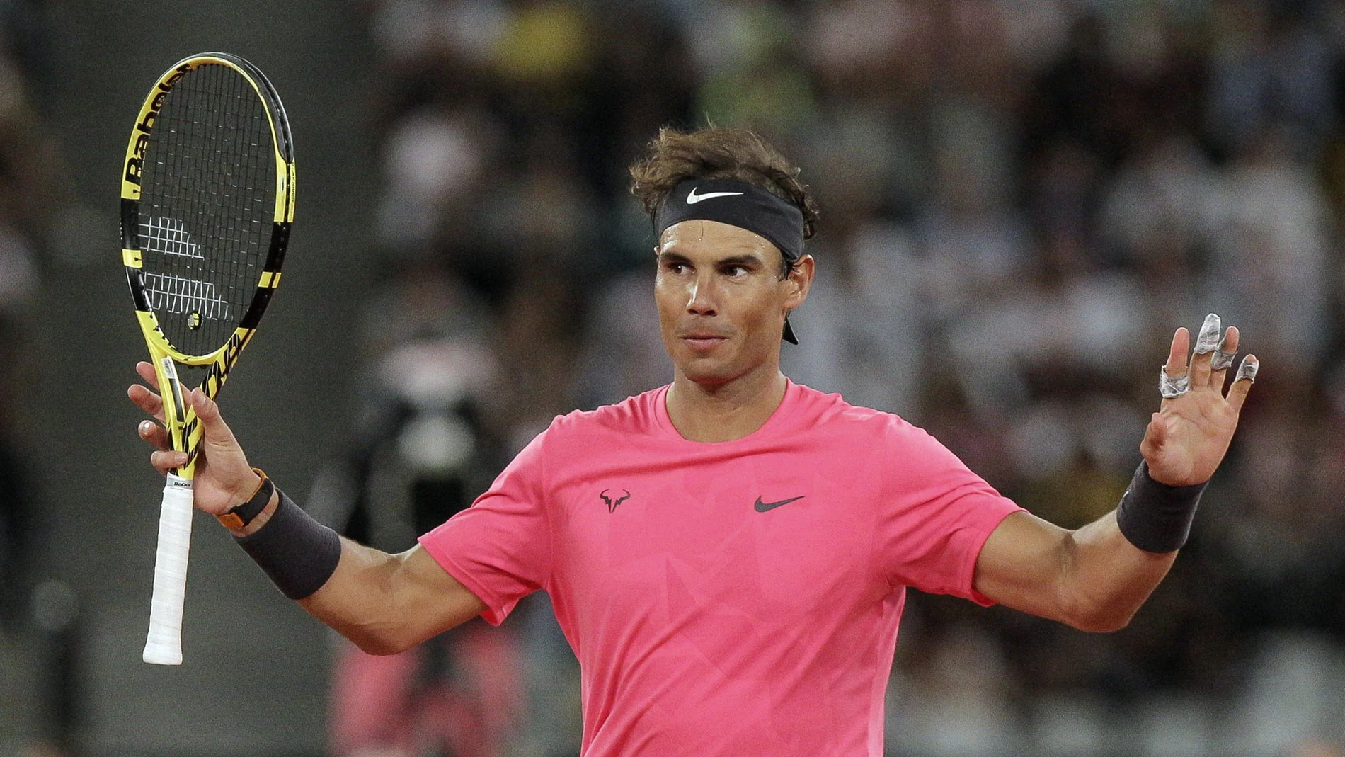 Nadal, en la exhibición con Federer en Ciudad del Cabo