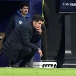 Simeone, en un momento del partido