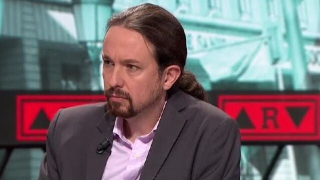 Pablo Iglesias, durante su entrevista en La Sexta