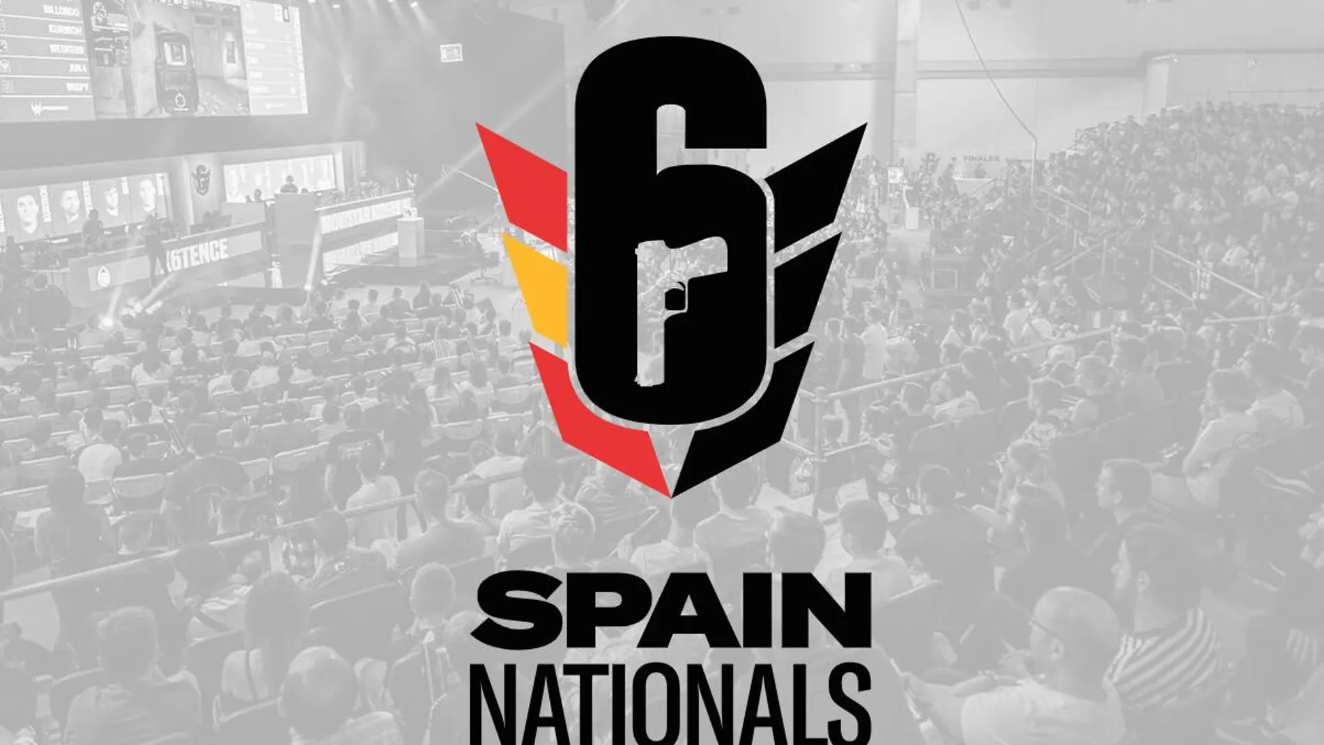 Logotipo de la competición española de Rainbow Six: R6 Spain Nationals