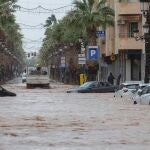 Vías de municipios como Los Alcázares quedaron totalmente anegadas tras los episodios de intensas lluvias de los pasados meses de septiembre, diciembre y enero