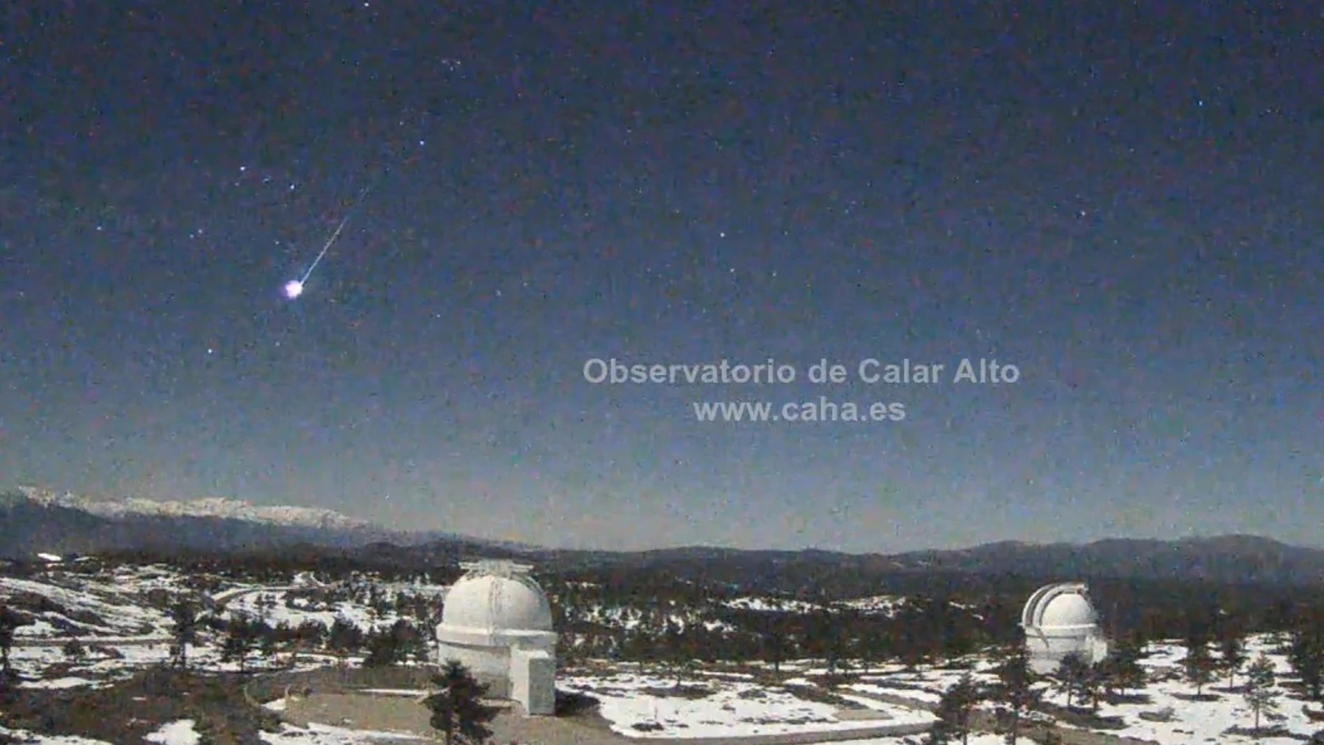 Bola de fuego captada por el observatorio de Calar AltoCALAR ALTO11/02/2020