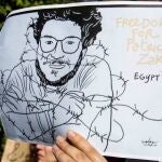Concentración por la libertad de Patrick, un activista por la igualdad estudiante en la UGR detenido en Egipto