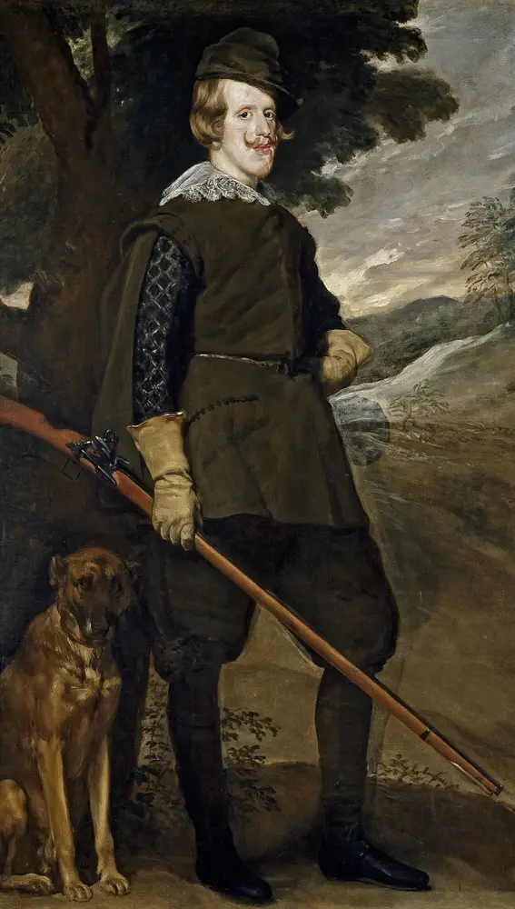 Felipe IV cazador pintado pro Diego Velázquez.