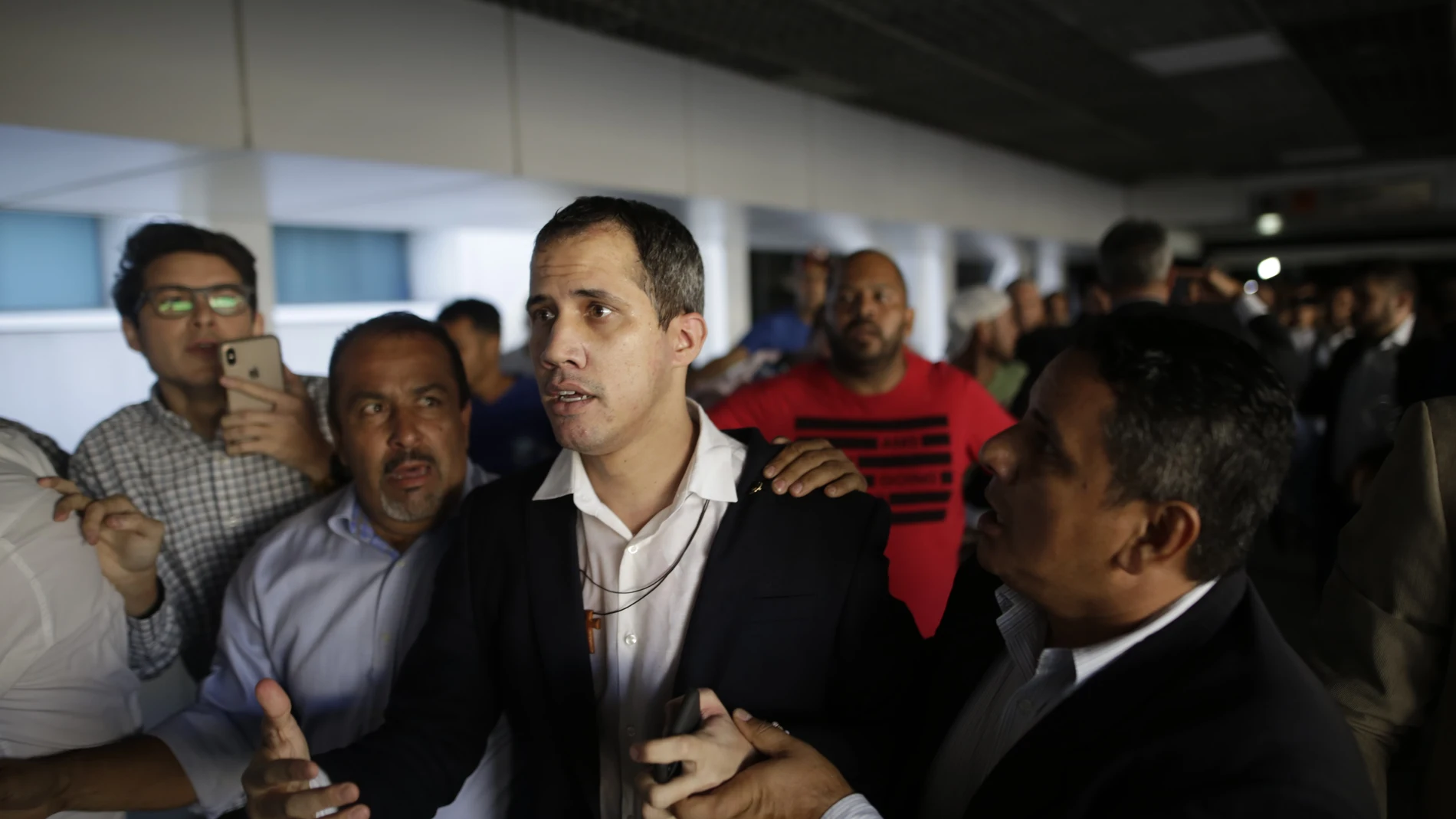 Guaidó a su llegada al aeropuerto de Caracas/EP11/02/2020 ONLY FOR USE IN SPAIN