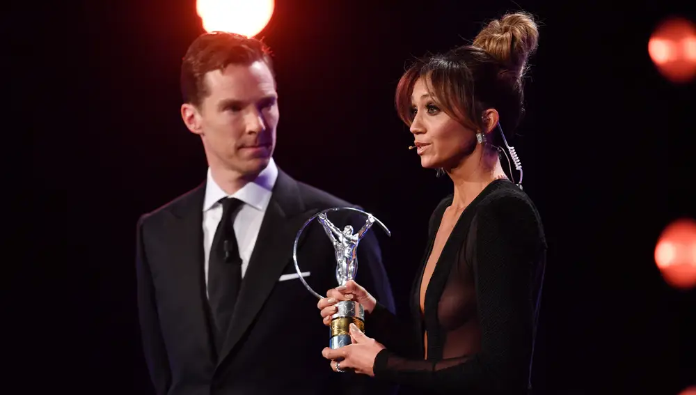 Benedict Cumberbatch y Kate Abdo, presentadores de la gala de 2018 en Mónaco