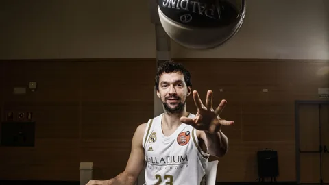 Sergio Llull, durante la entrevista con LA RAZÓN / Gonzalo Pérez Mata