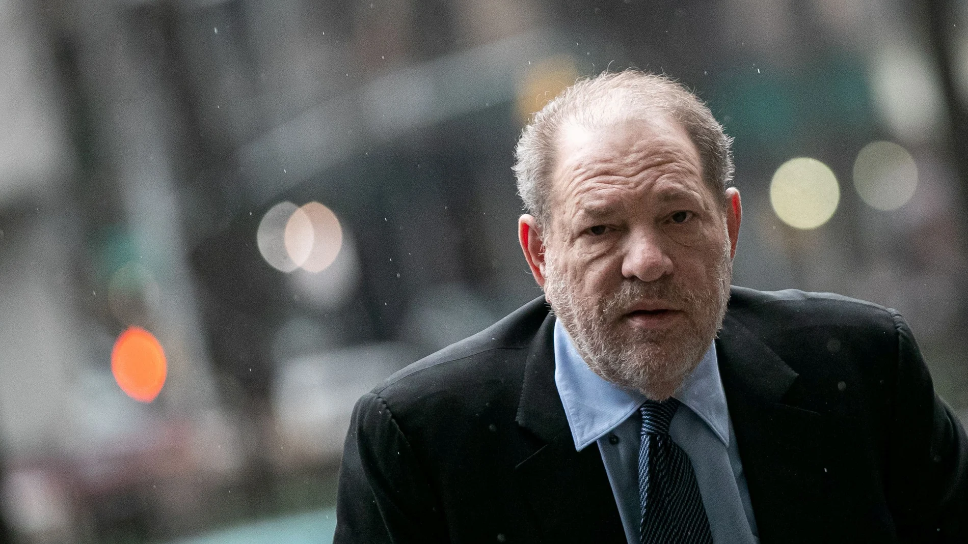 FILE PHOTO: Film producer Harvey Weinstein arrives at New York Criminal Court for his sexual assault trial in the Manhattan borough of New York City