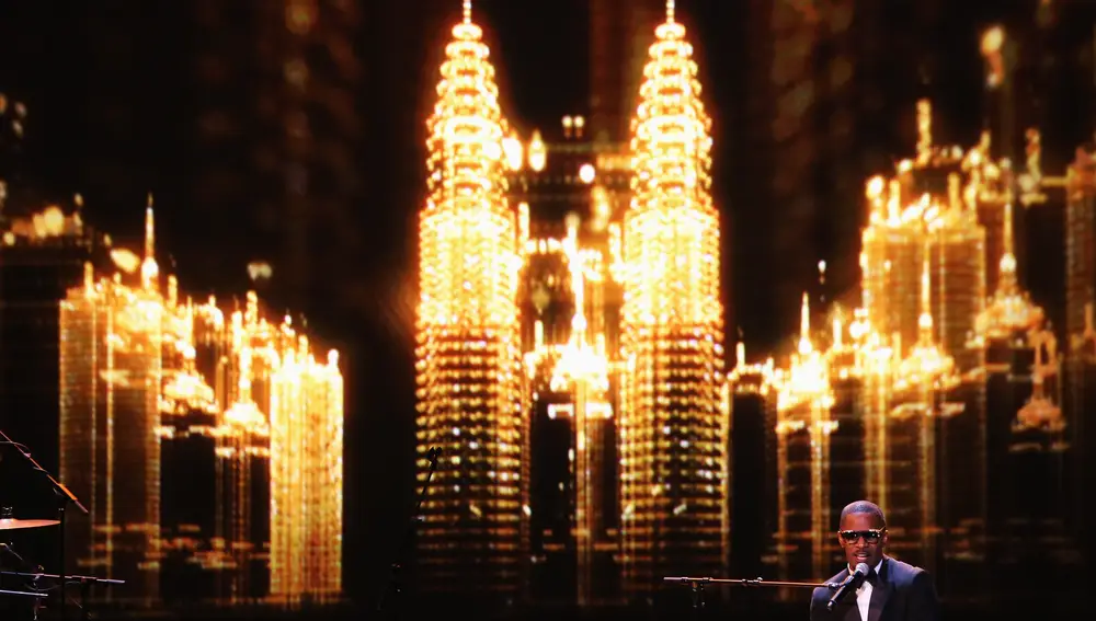 La actuación de Jamie Foxx al piano en 2014 en Kuala Lumpur