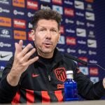 Diego Pablo Simeone, en conferencia de prensa