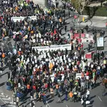 Manifestación de los agricultores en Valencia el 14 de febrero de 2020