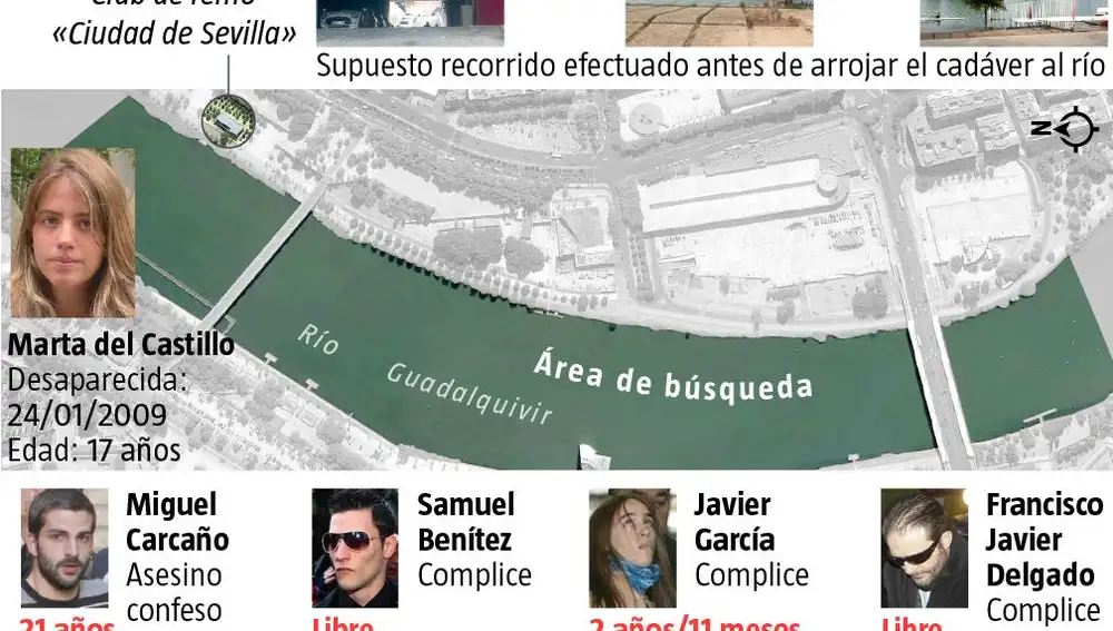 Búsqueda del cuerpo de Marta del Castillo en el río Guadalquivir, Sevilla