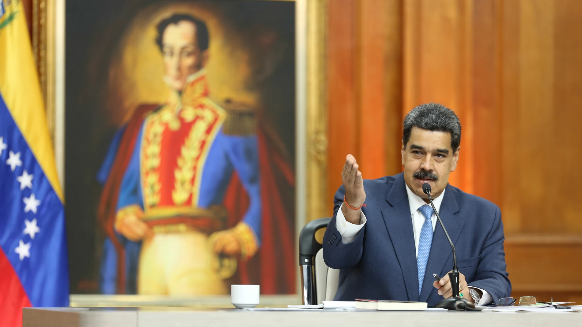 Nicolas Maduro press conference in Caracas