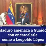 Maduro dice que llegará el día en que tribunales ordenen el arresto de Guaidó