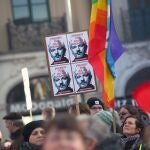 Protesta en Alemania para pedir la liberación de Assange