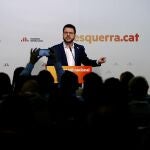El vicepresidente de la Generalitat de Cataluña y coordinador nacional de ERC, Pere Aragonés, ha pedido unidad a las fuerzas separatistas