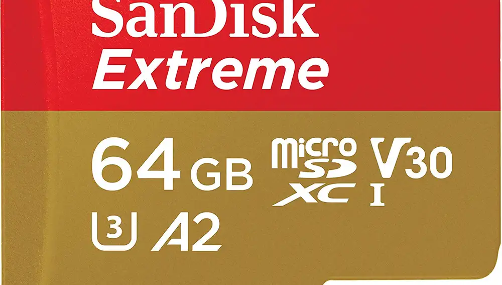 Tarjeta de memoria en oferta, rebajada a mitad de precio