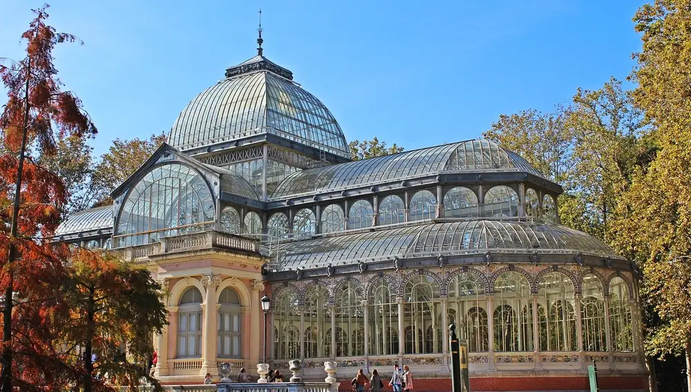 El Palacio de Cristal en el parque del Retiro.