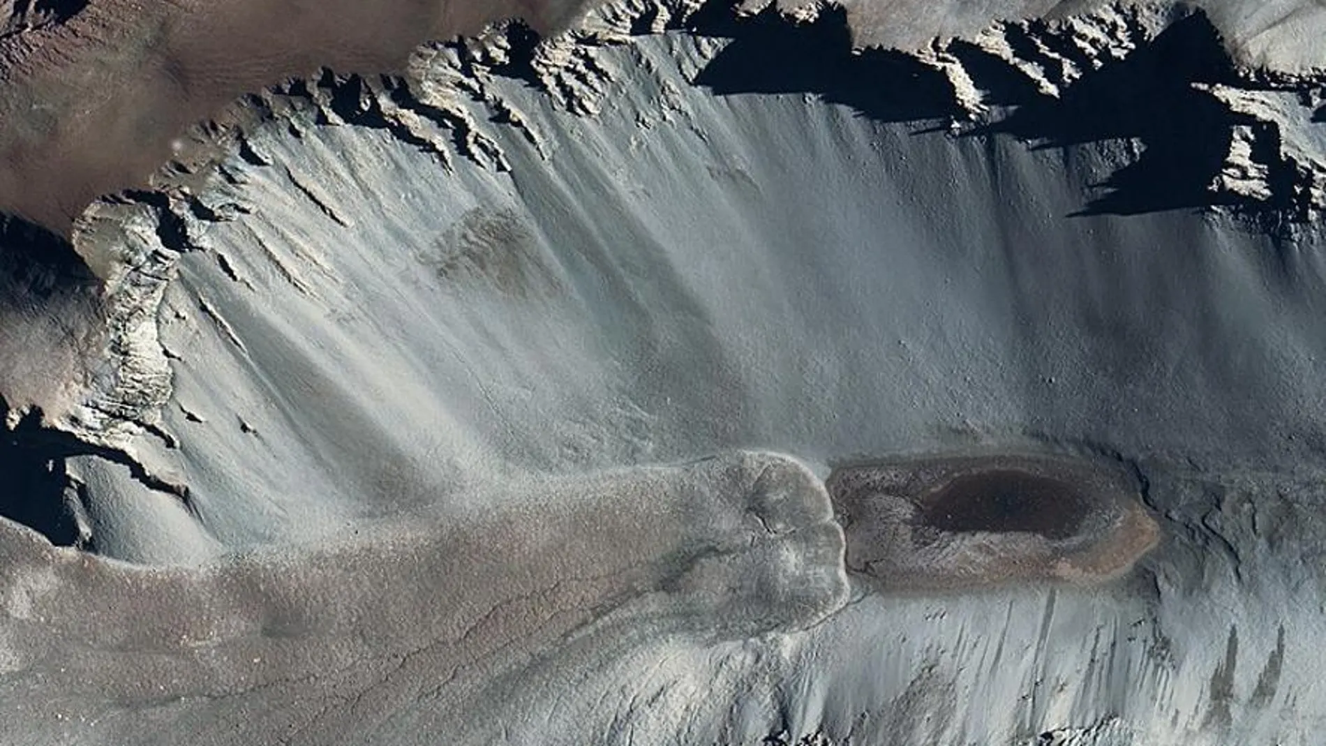 Foto de satélite del lago Don Juan