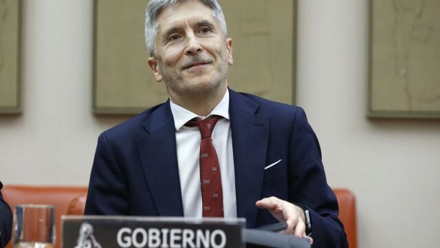 El ministro del Interior, Fernando Grande-Marlaska, en su comparecencia en la Comisión de Interior del Congreso para presentar las líneas de su Departamento