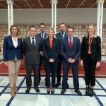La consejera de Empresa, Industria y Portavocía, Ana Martínez Vidal, tras la presentación del proyecto de presupuestos de su Consejería