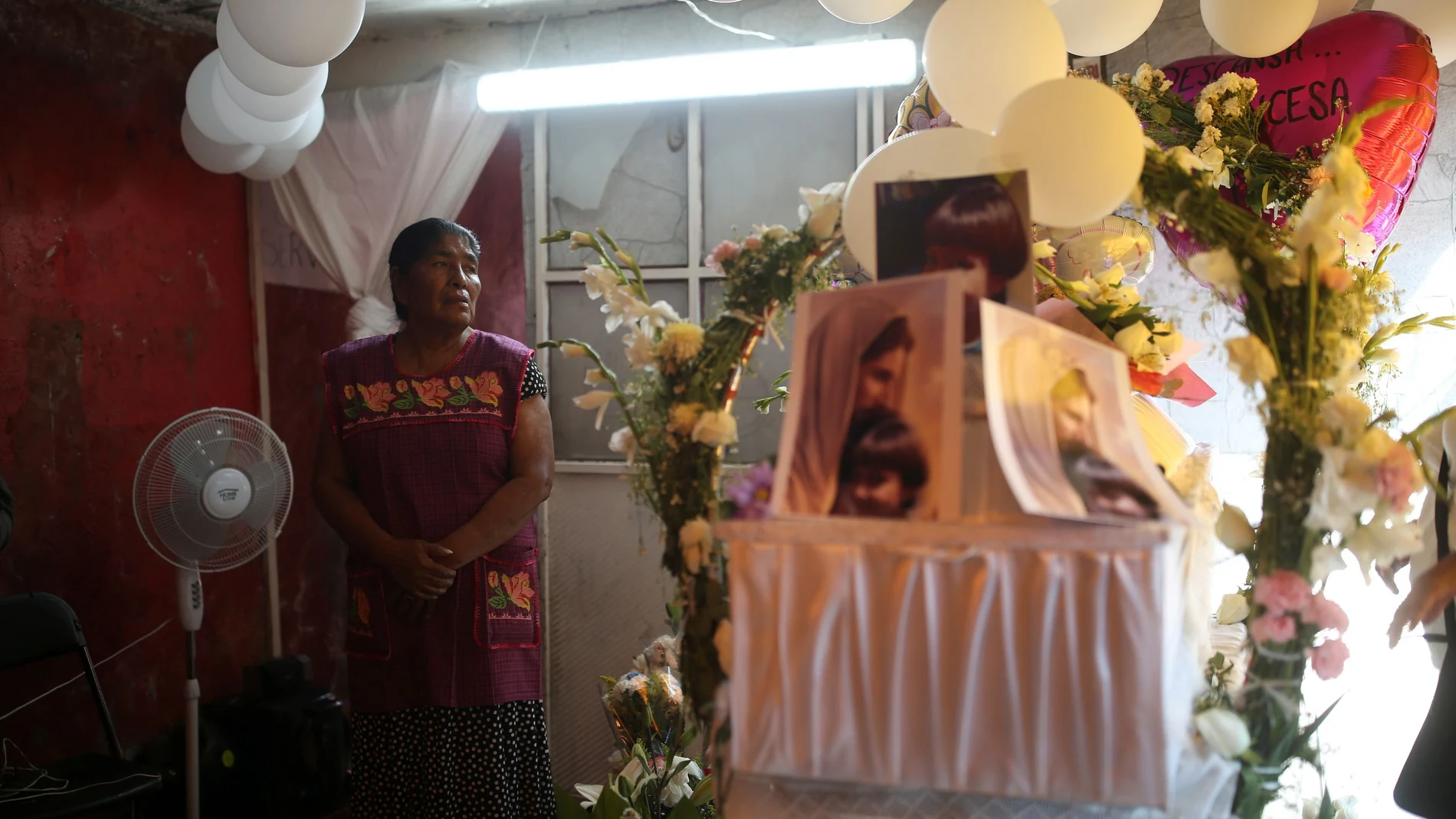Funeral de Fatima Cecilia Aldrighett, en Ciudad de México