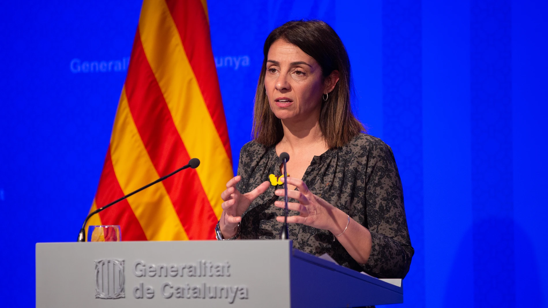 Rueda de prensa posterior al Consell Executiu en el Palacio de la Generalitat