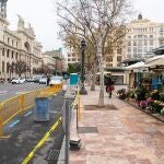 Las obras para la primera fase de la rehabilitación de la plaza del Ayuntamiento comenzaron esta semana